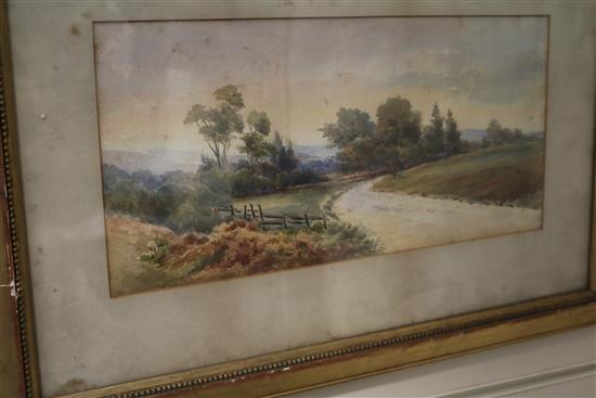 Robert Charles Goff (1837-1922) 4 etchings Largest 5 x 11in.